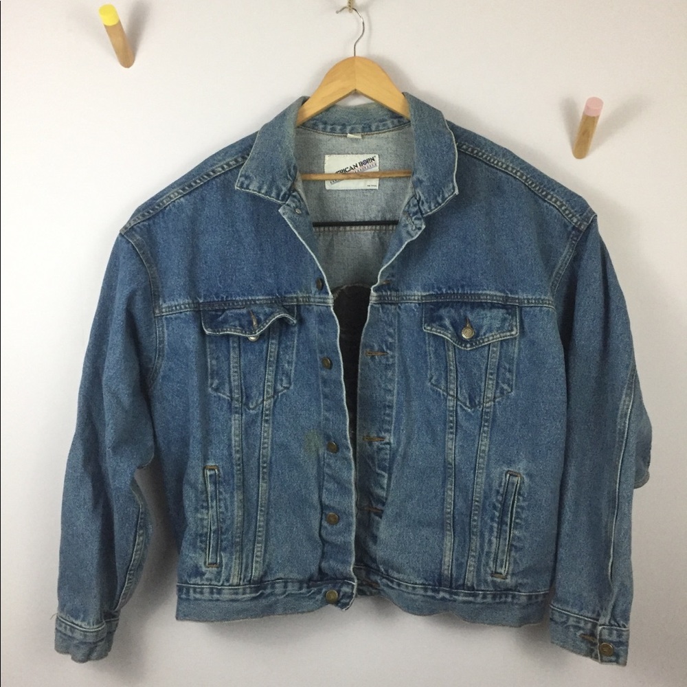 Vintage cigarette jean jacket